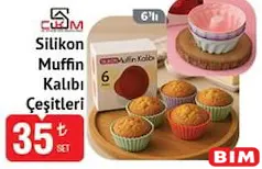 CKM SİLİKON MUFFİN KALIBI ÇEŞİTLERİ 6'LI